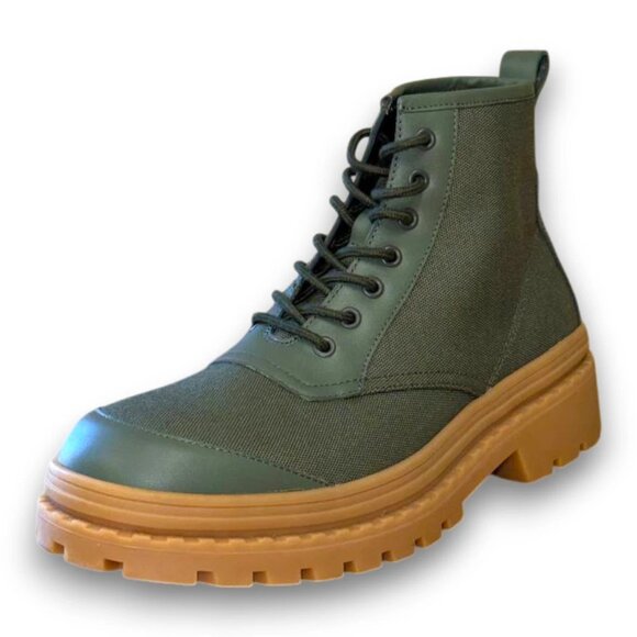 BOSS Nebular Men's Green Leather/Textile Hike Boots US 9 (UK 8 EU 42) MSRP $230 - Picture 1 of 4